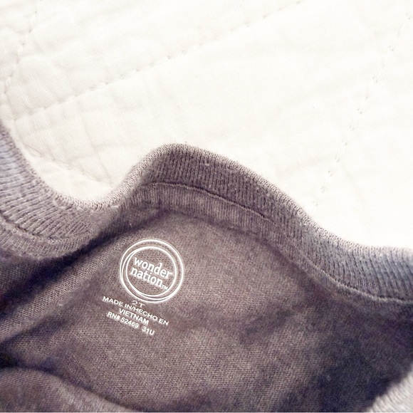 2T Wonder Nation Gray T-Shirt Ghost Pumpkin Design Faboolous - Picture 3 of 4